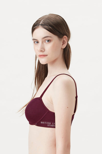 BLS - Clarise Non Wired And Non Padded Cotton Bra - Burgundy – Makeup City  Pakistan