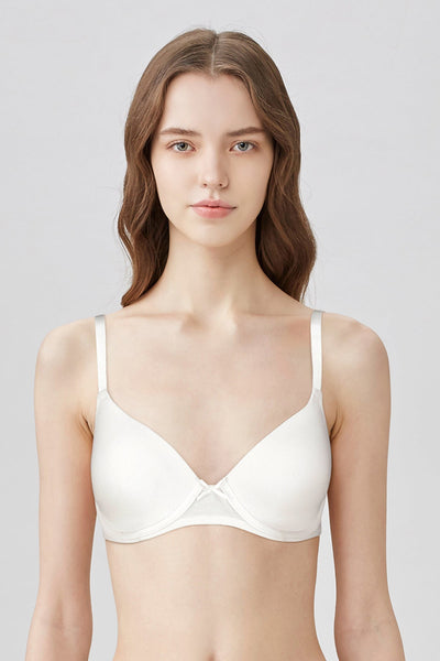 BLS - Pero Wired And Padded Cotton Bra - Skin