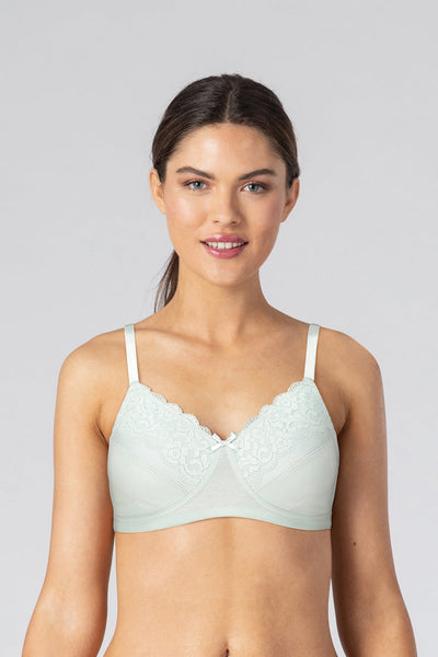 Thin Large Full Cup Bra Non-Wire Bra jar Large Size Correction Bra Cotton  Cup,Blue,34B/75B