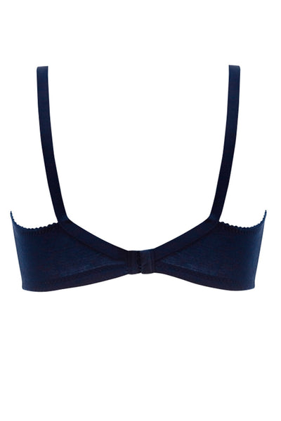 BLS Bra Navy Blue Cora Non Wired And Non Padded Cotton – Ready Trays