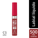 Rimmel London - Lasting Mega Matte liquid lip color 500-Fire Starter