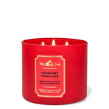 Bath & Body Works - 3 Wick Candles Cylinder - Strawberry Pound Cake