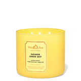 Bath & Body Works - 3 Wick Candles Cylinder - Sugared Lemon Zest