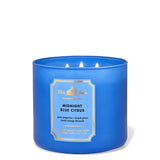 Bath & Body Works - 3 Wick Candles Cylinder - Midnght Blue Citrus