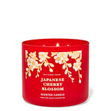 Bath & Body Works - 3 Wick Candles Cylinder - Japanese Cherry Blossom