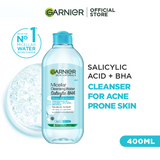 Garnier Salicylic + BHA Micellar Cleansing Water for Acne Prone Skin - 400ml