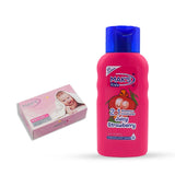 Maks - Kids Juicy Strawberry 2In1 Shampoo & Conditioner - 300ml With Baby Soap