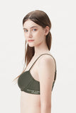 BLS - Cheree Wired And Padded Cotton Bra - Leaf Green