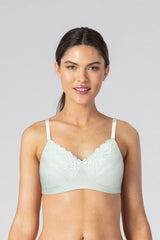BLS Caprina Non Wired And Non Padded Cotton Bra Mint