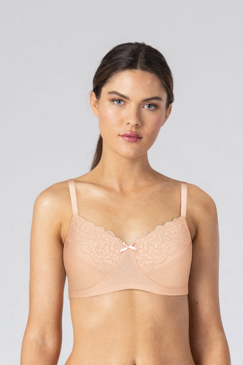 BLS - Caprina Non Wired And Non Padded Cotton Bra - Skin