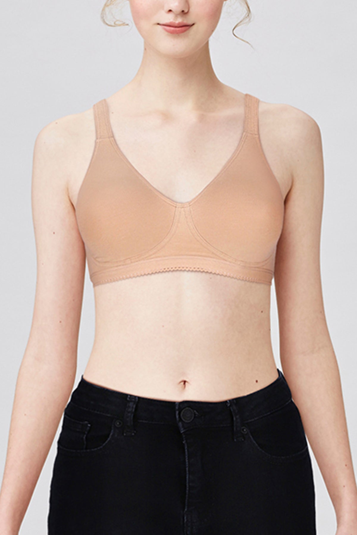 LooksOMG's Cotton Regular bra in Skin Color
