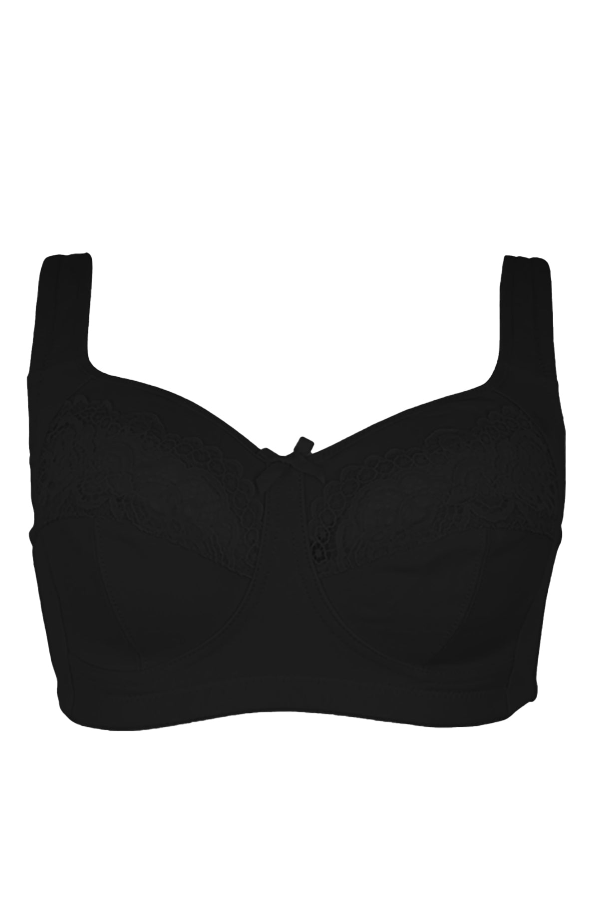 Buy Alishan Black and Blue Cotton Blend Non Padded Bra - 44C (pack