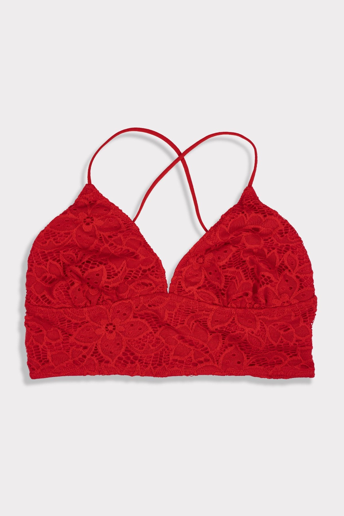 BLS - Belle Non Padded Lace Bralette - Red – Makeup City Pakistan