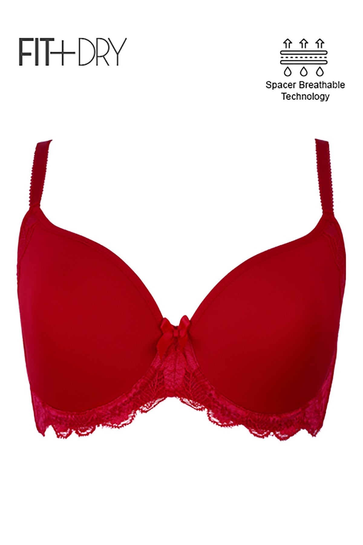 BLS - Breathable Wired And Light Padded Bra - Red – Makeup City Pakistan