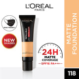 LOreal Paris - Infallible 24H Matte Cover Liquid Foundation - 118 Rose Linen